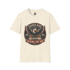T-Shirt — "Raised Kids, Still Raising the Bar" Patriotic Eagle Tee