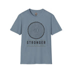 Stronger With Every Ring' Wood Grain Tee