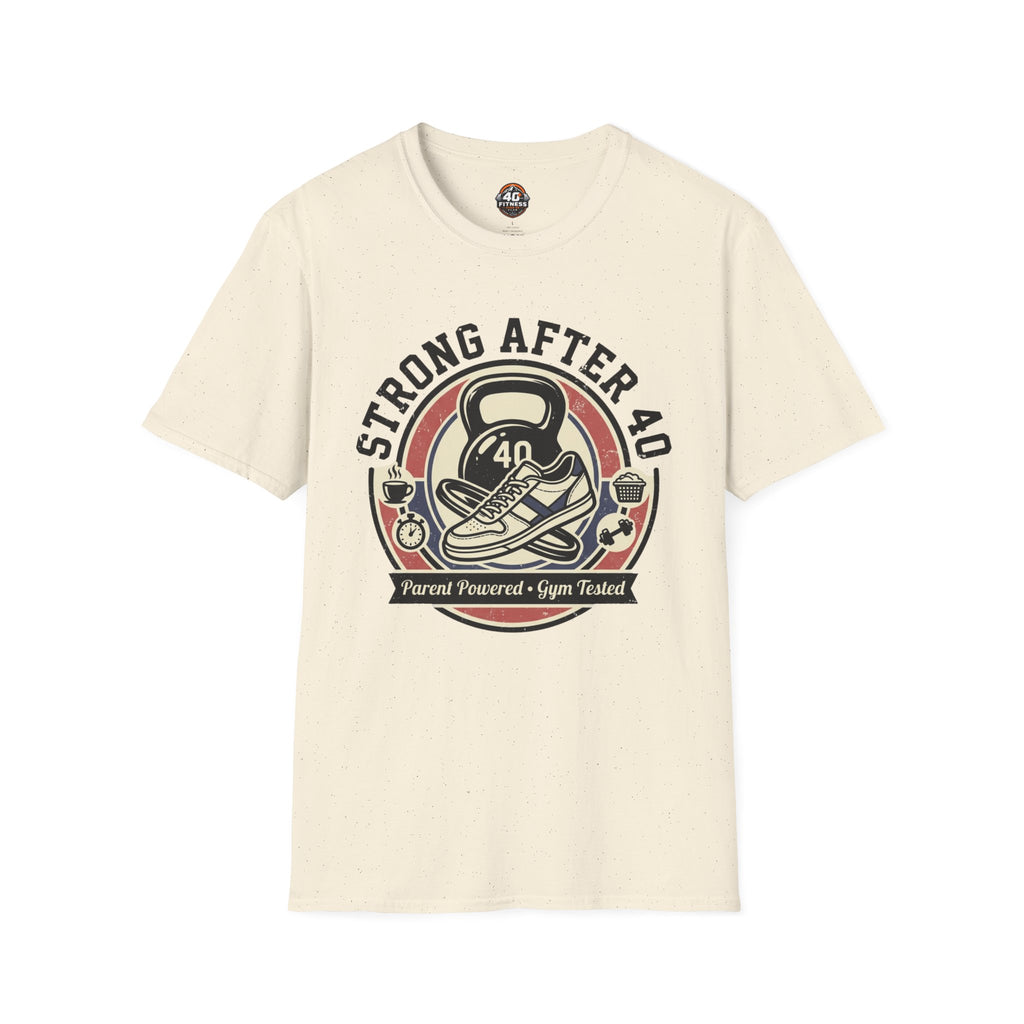 Strong After 40 T‑Shirt — Fitness Motivational 40th Birthday Tee