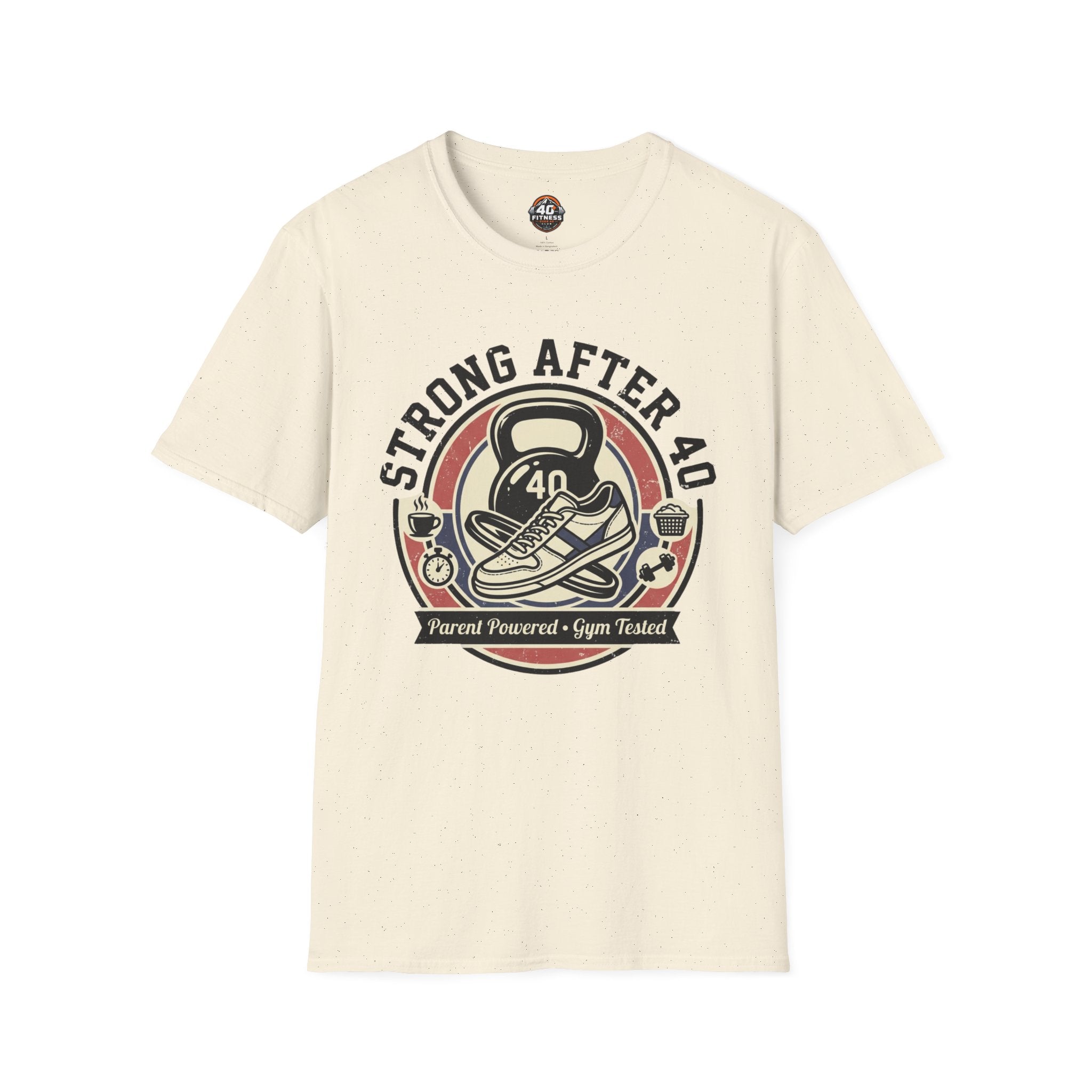 Strong After 40 T‑Shirt — Fitness Motivational 40th Birthday Tee