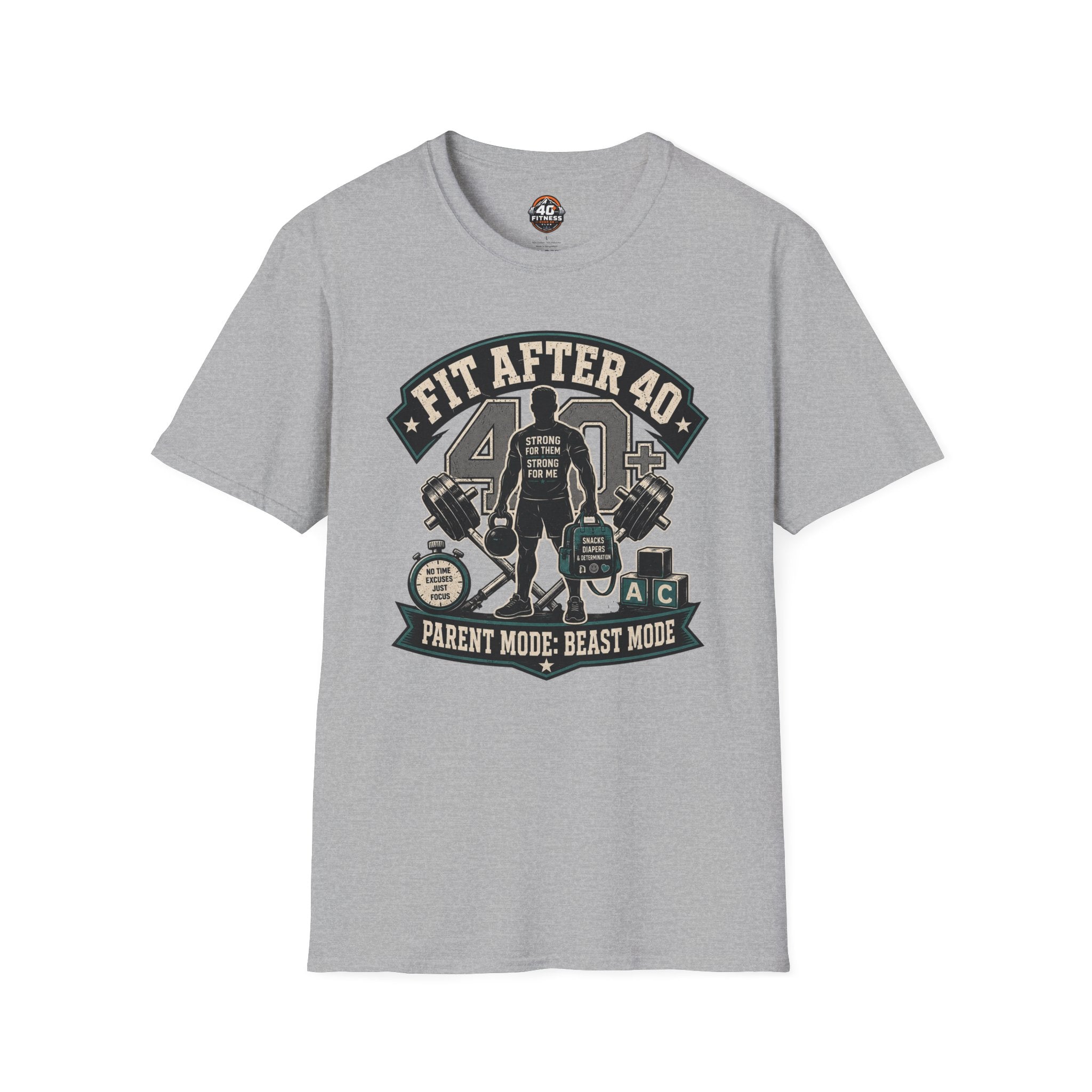 Fit After 40 T-Shirt — Parent Mode, Beast Mode