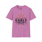 The Early Rep Club T-Shirt — Sunrise Fitness & Morning Motivation Tee