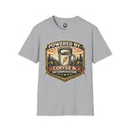 Coffee T‑Shirt — “Powered By Coffee & Determination”