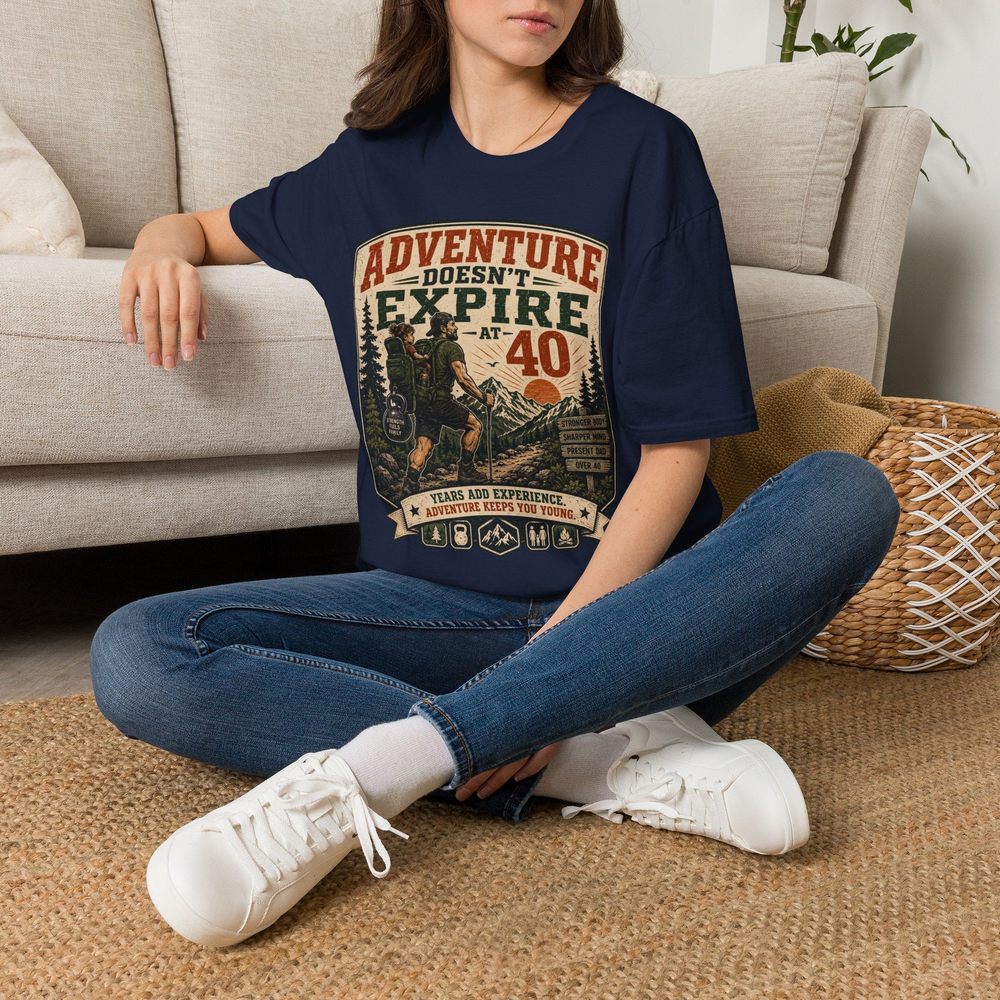 Adventure Doesn't Expire At 40 T‑Shirt