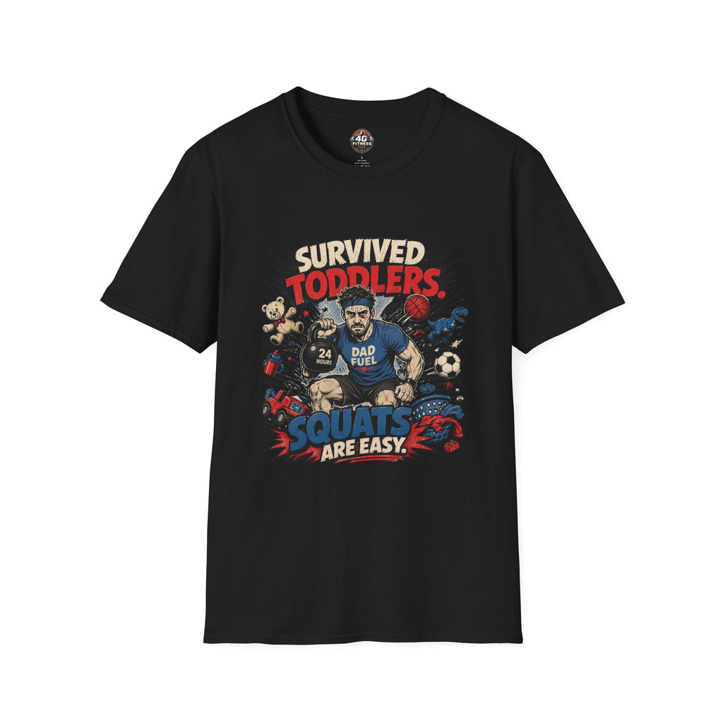 Survived Toddlers T-Shirt — Funny Dad Survivor Tee
