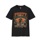 40 Isn't Finished T-Shirt — Retro Vintage 40th Birthday Tee