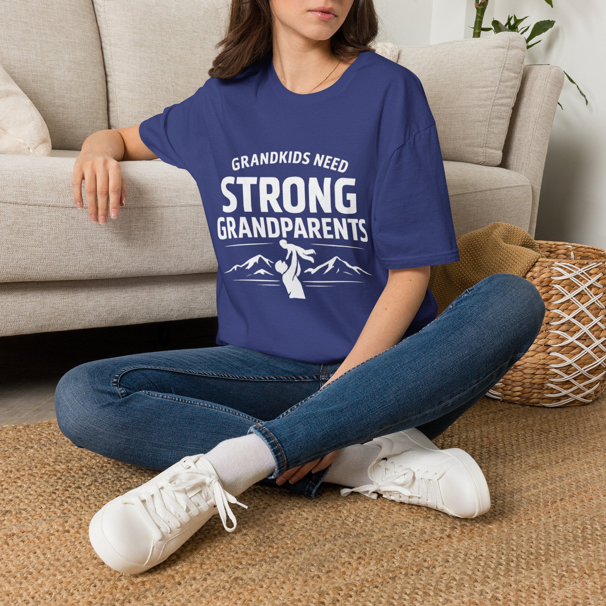 Grandkids Need Strong Grandparents Graphic Tee