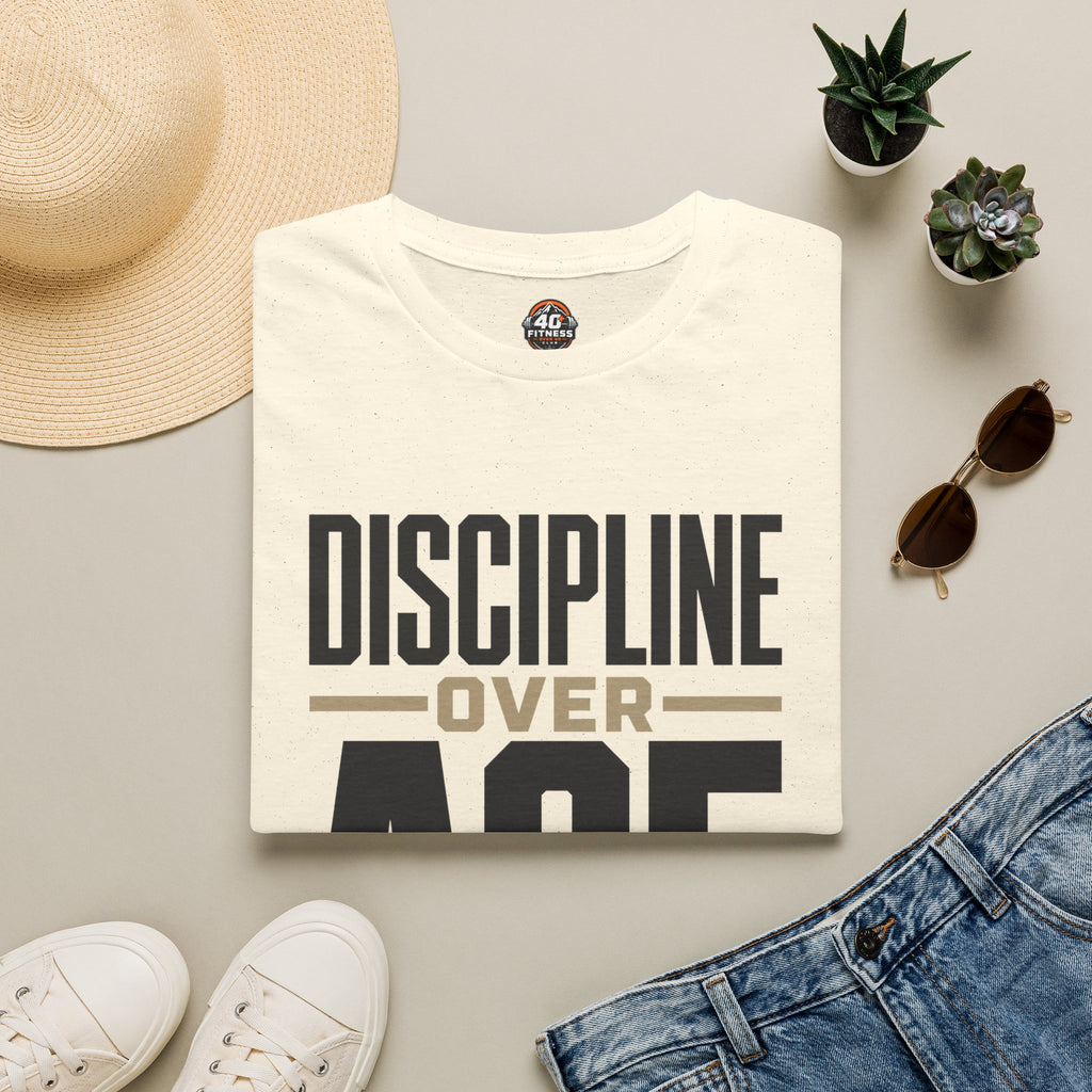 Discipline Over Age T-Shirt — Motivational Fitness Tee