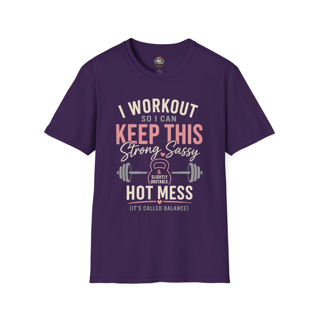 I Workout So I Can Keep This Strong & Sassy Fitness Tee