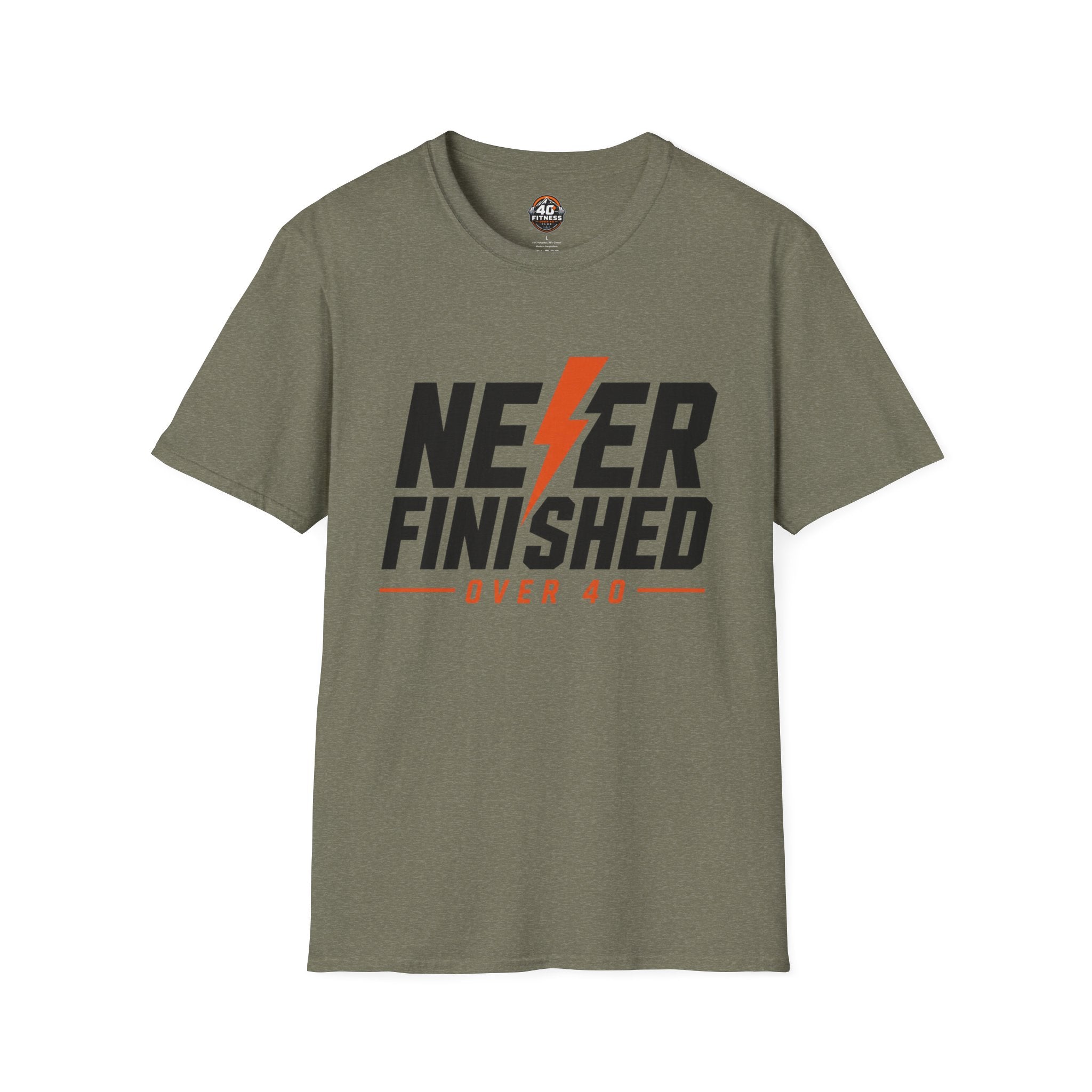 T-Shirt — Never Finished Over 40 Graphic Tee