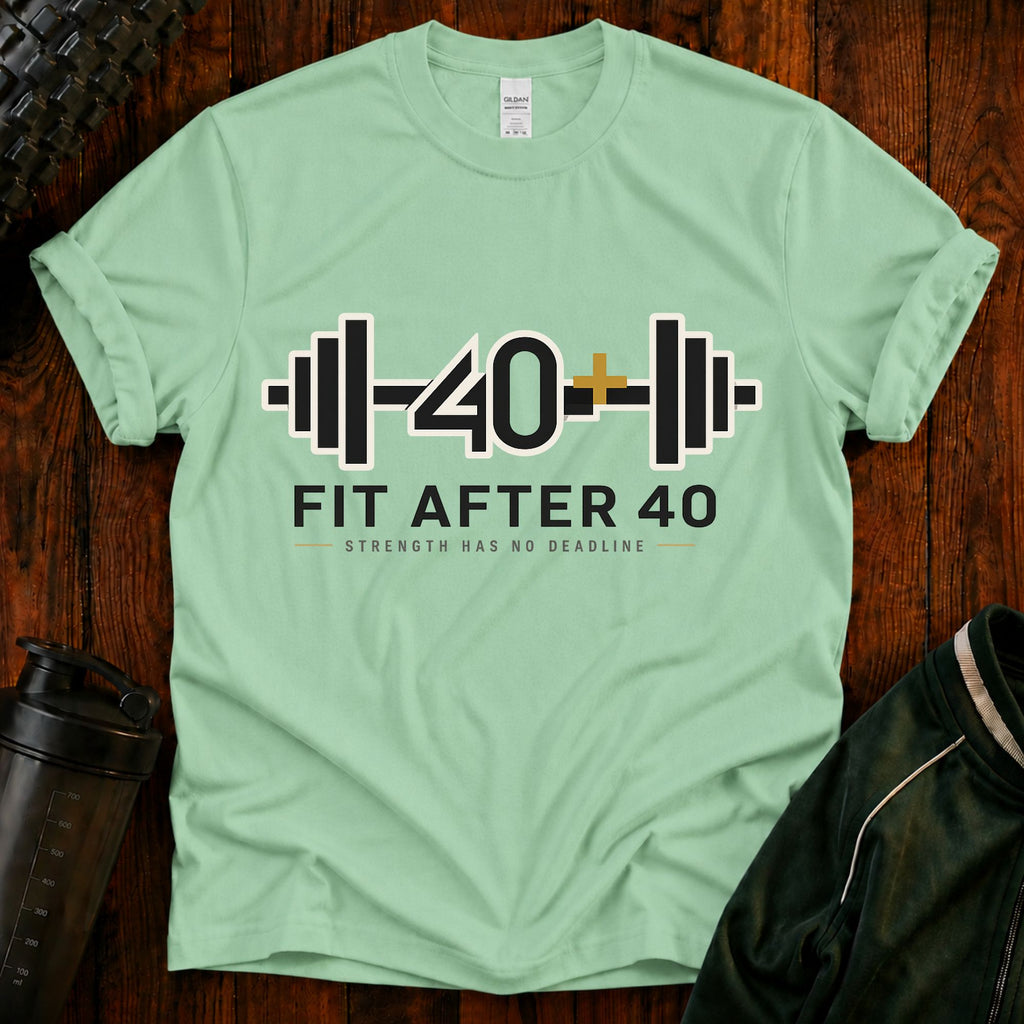 Fit After 40 Fitness T-Shirt - Strength Has No Deadline