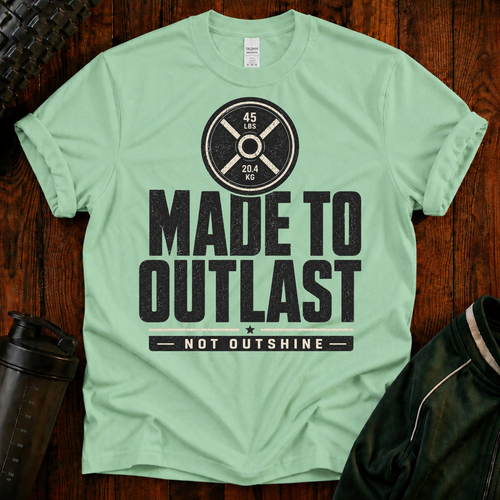 Made to Outlast Fitness T-Shirt — 45 LB Plate Strength Tee