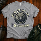 Weightlifting T-Shirt — "Iron Doesn't Age, It Gets Legendary" Motivational Gym Tee