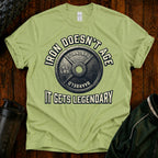 Weightlifting T-Shirt — "Iron Doesn't Age, It Gets Legendary" Motivational Gym Tee