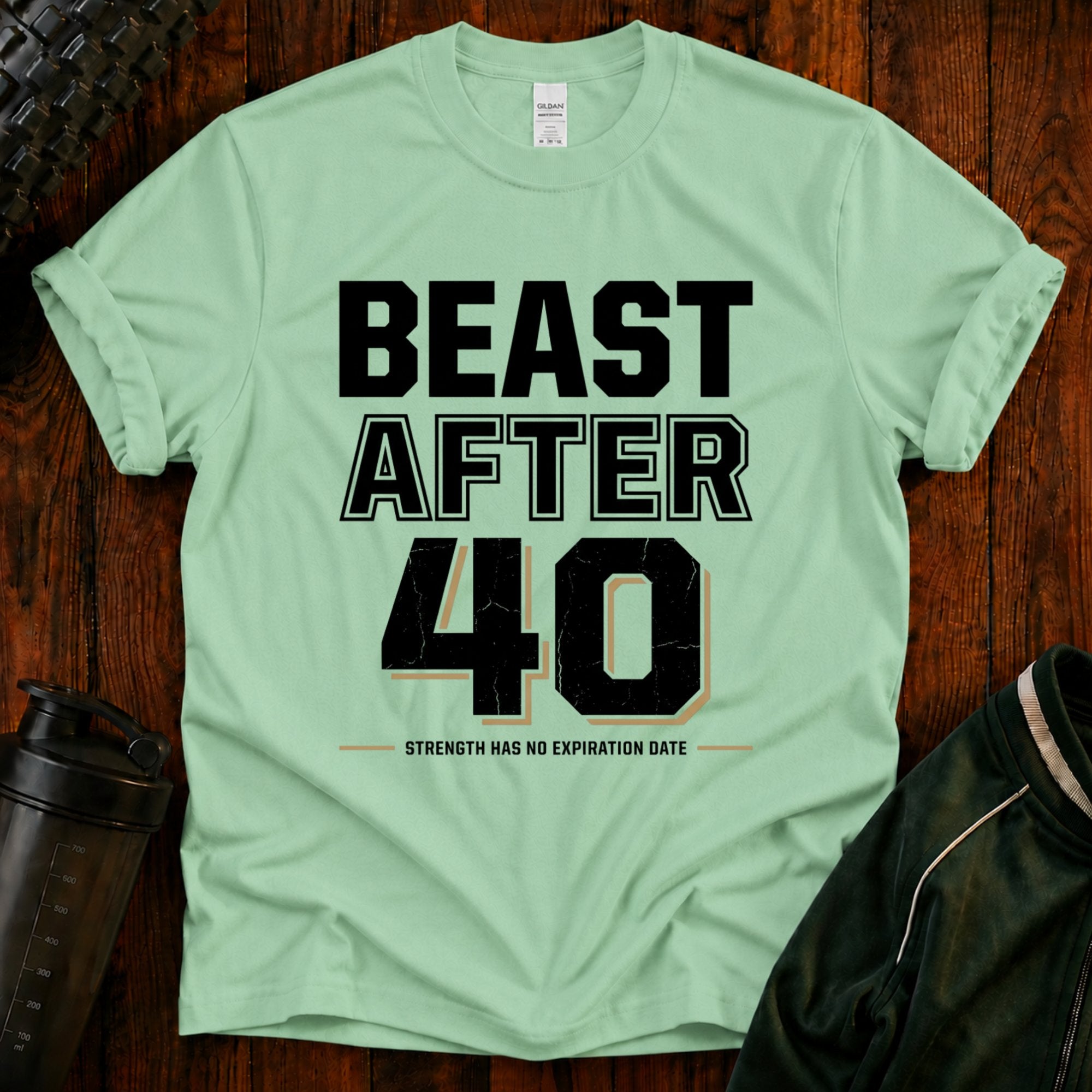 Beast After 40 T-Shirt — Funny 40th Birthday Tee for Men & Women
