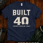 Built Over 40  Vintage Milestone T-Shirt
