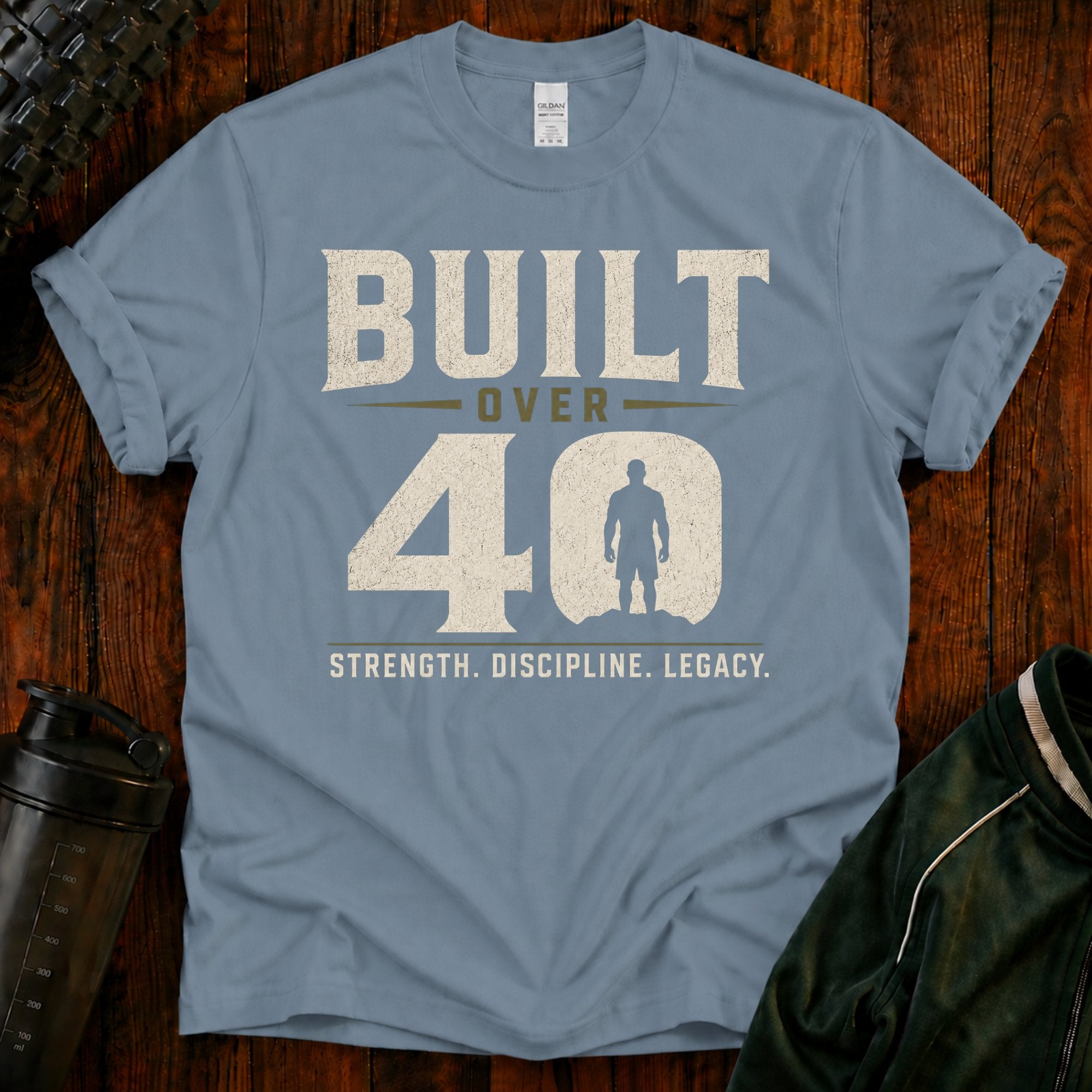Built Over 40  Vintage Milestone T-Shirt