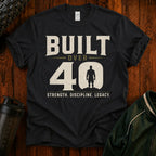 Built Over 40  Vintage Milestone T-Shirt