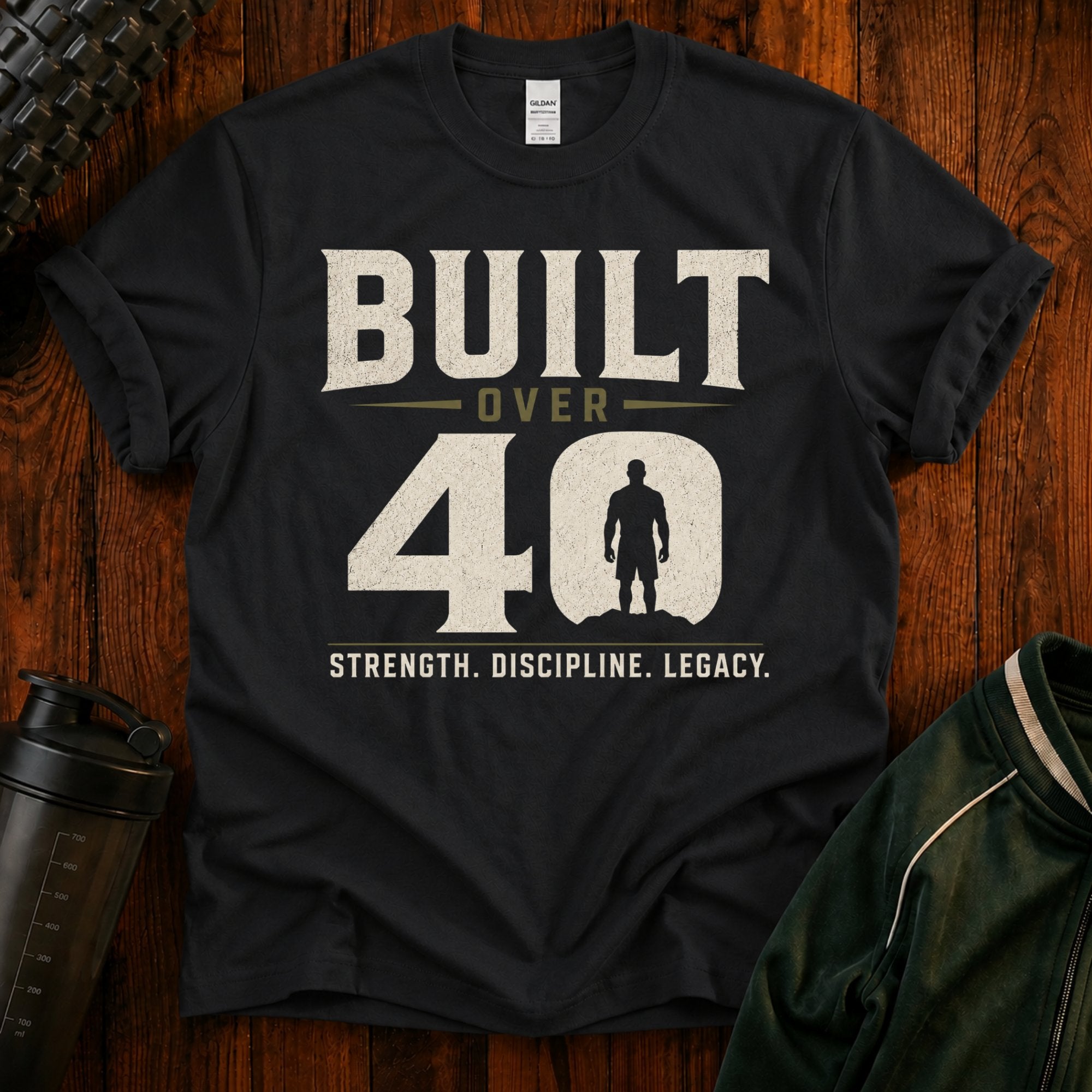 Built Over 40  Vintage Milestone T-Shirt