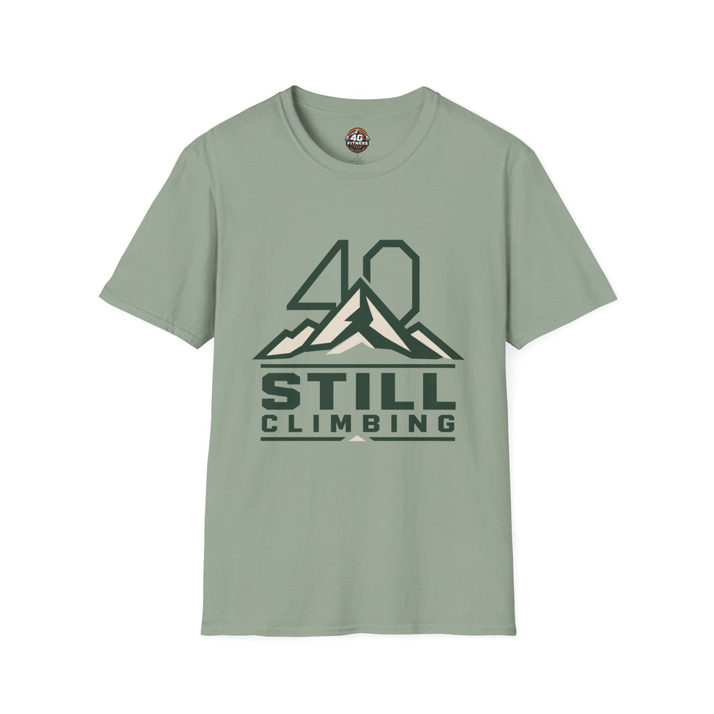 T‑Shirt — 40 Still Climbing Mountain Graphic Tee
