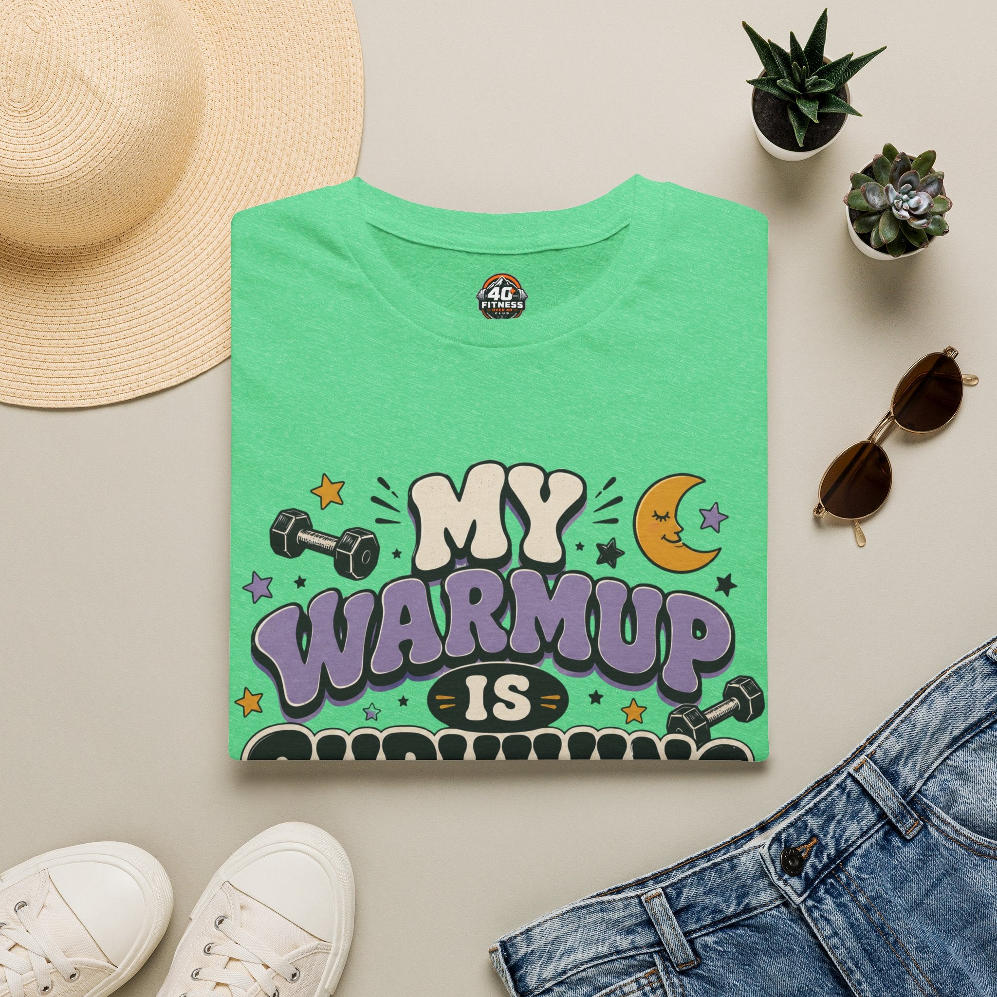 T-Shirt — “My Warmup Is Surviving Bedtime”