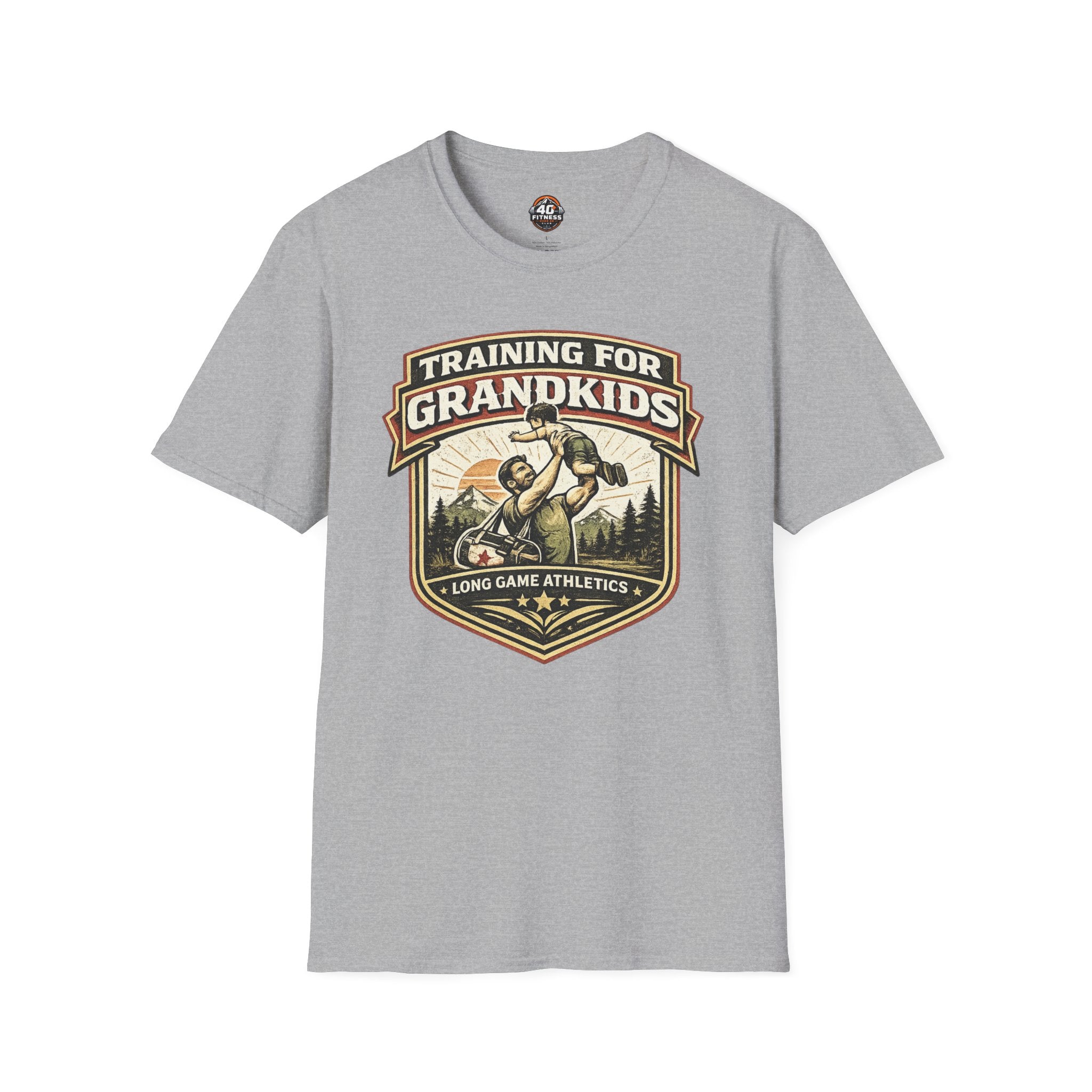 Training for Grandkids T-Shirt — Funny Grandpa Fitness Gift