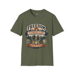 Freedom Fitness Club T-Shirt — Vintage Mountain Barbell Gym Tee