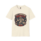 T-Shirt — "Still Launching Goals After 40" Astronaut Graphic Tee