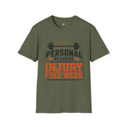 Personal Records T‑Shirt — 'Injury Free Week' Weightlifting Gym Tee