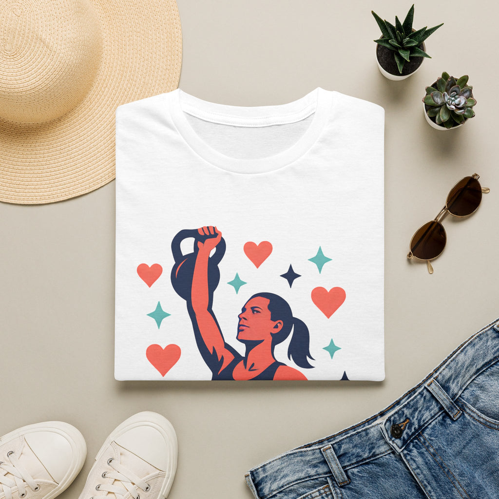 Strong Woman Lifting Kettlebell T-Shirt