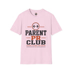Parent PR Club T-Shirt — Fitness Parent Tee with Barbell Graphic