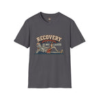 Recovery Is My Cardio T-Shirt — Vintage Skeleton Sobriety Shirt