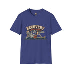 Recovery Is My Cardio T-Shirt — Vintage Skeleton Sobriety Shirt