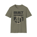 Built Different After 40 T-Shirt — Funny 40th Birthday Tee for Men & Women