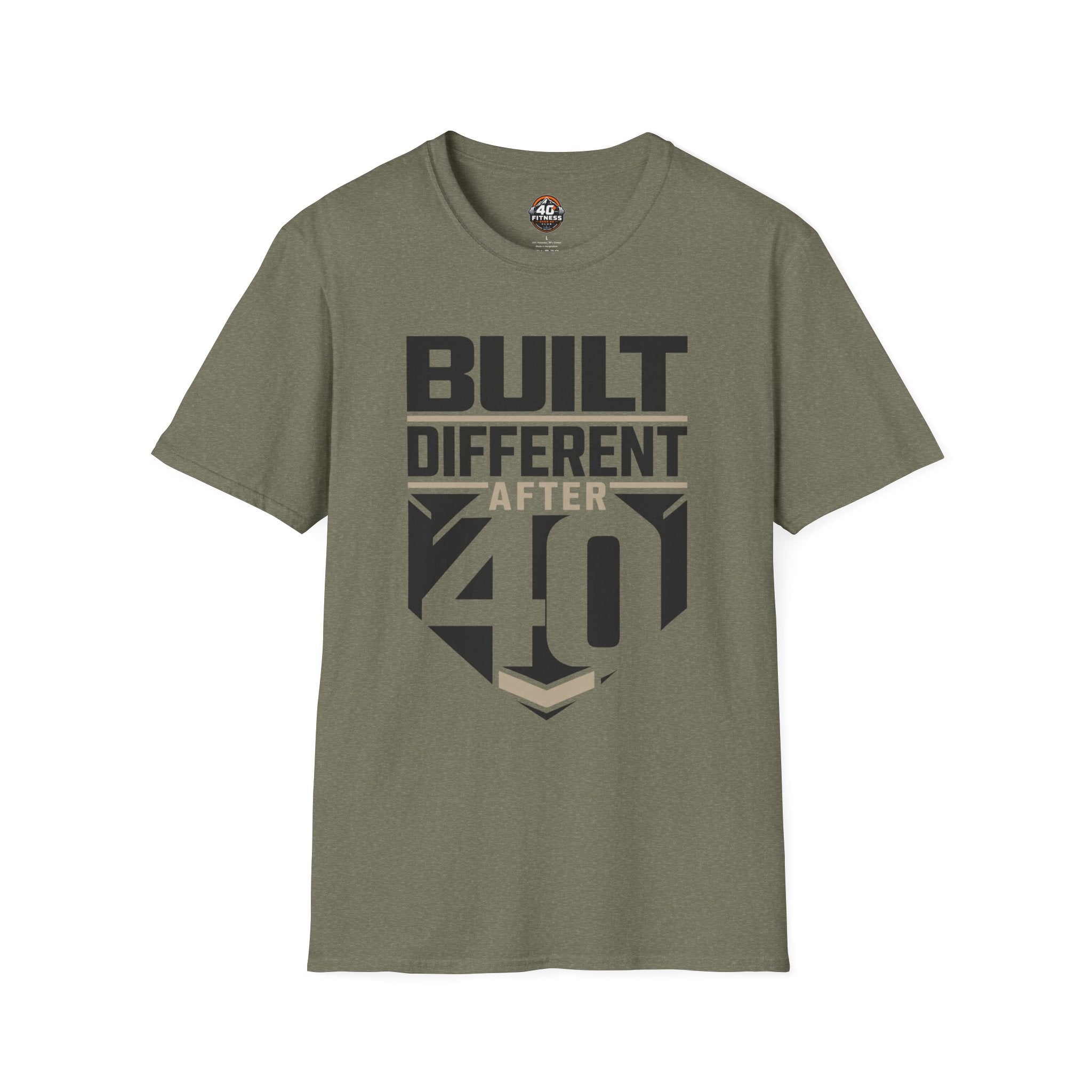 Built Different After 40 T-Shirt — Funny 40th Birthday Tee for Men & Women