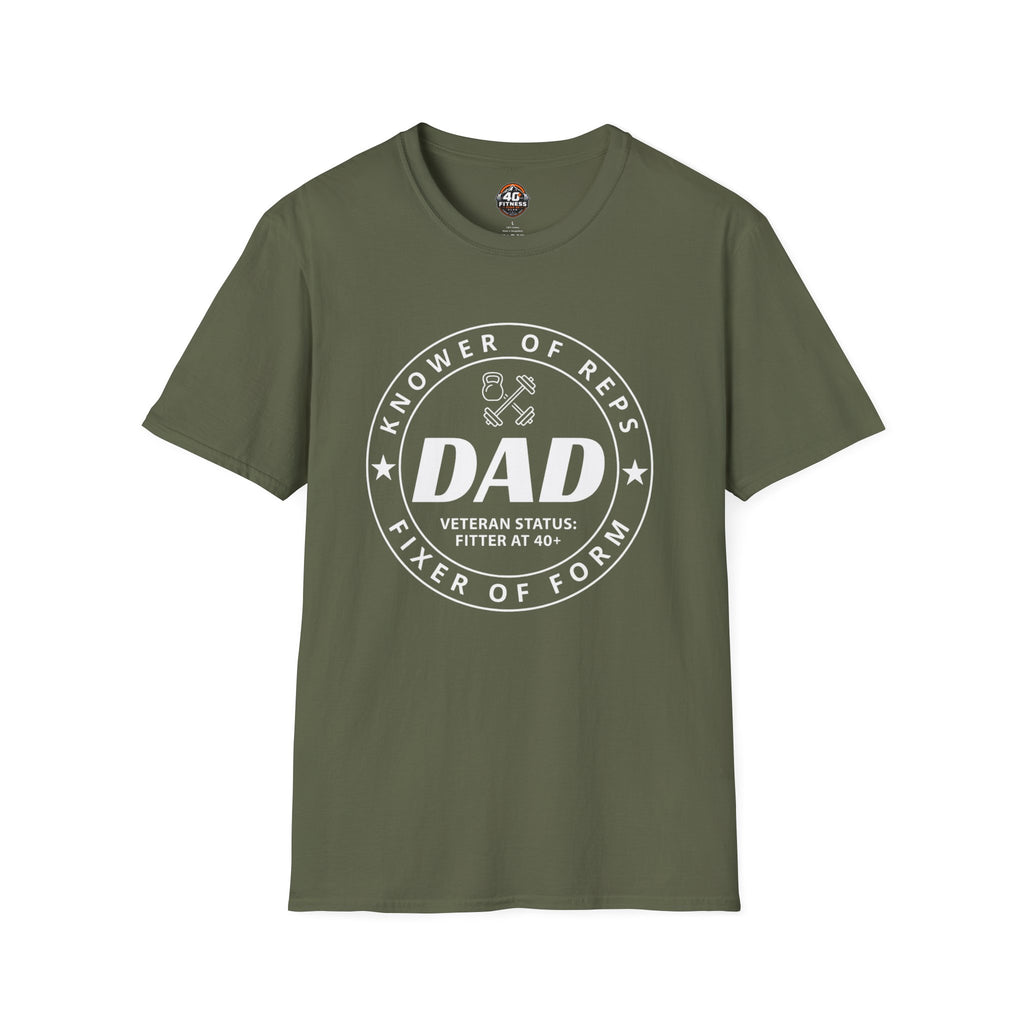 Knower of Reps Fitness Dad Tee