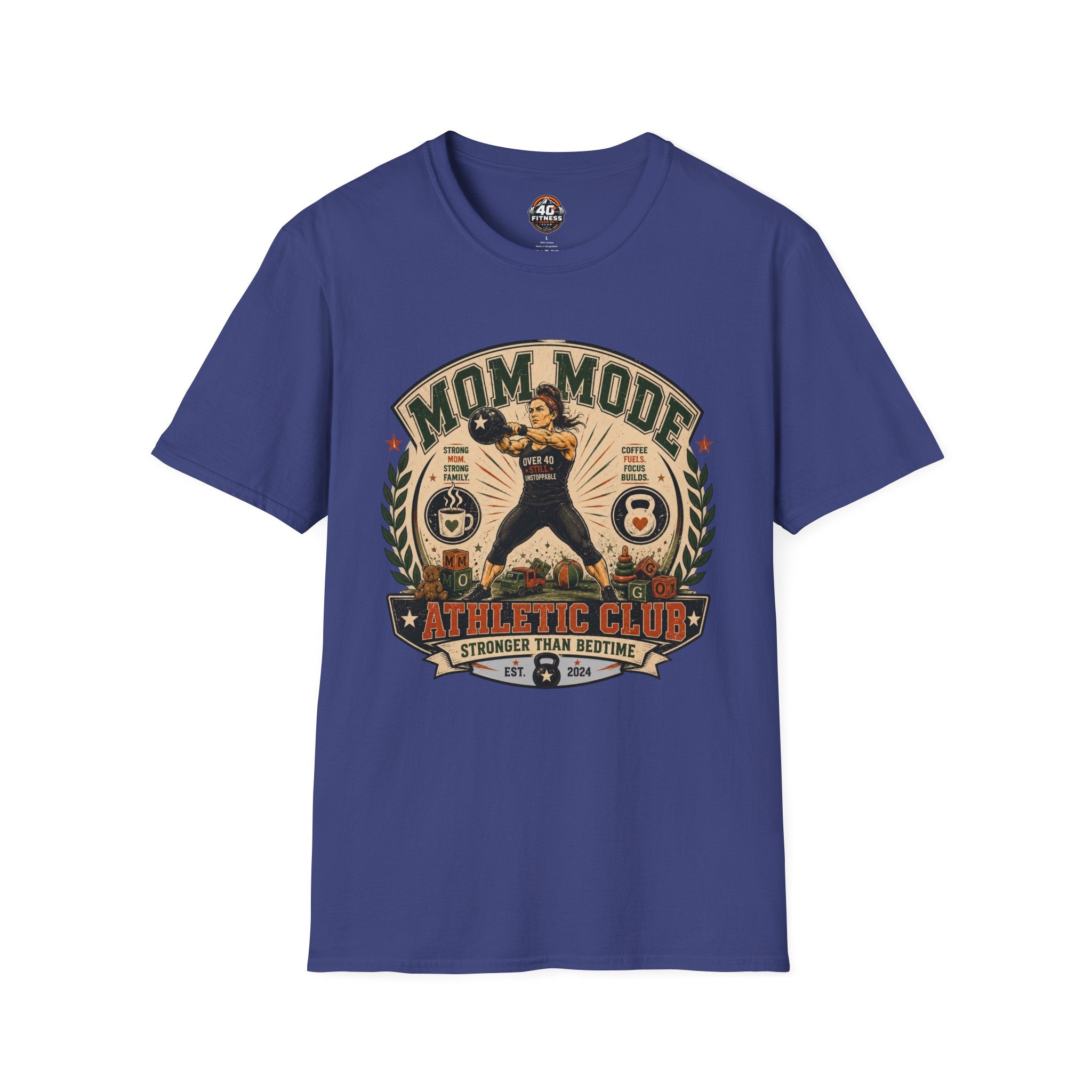 Mom Mode Athletic Club T-Shirt  -Mom Fitness Tee
