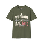 "I Workout to Keep This Dad Bod" Funny Fitness Tee