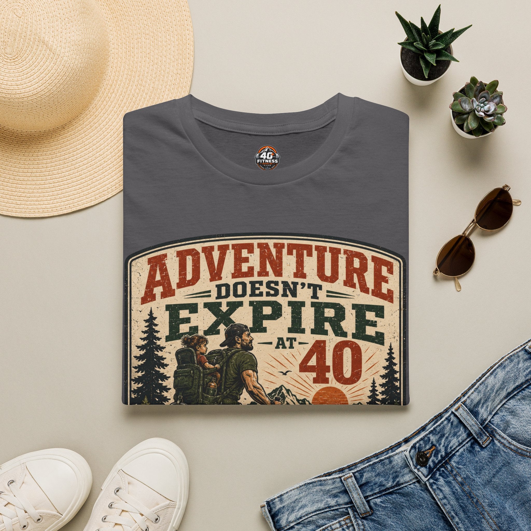 Adventure Doesn't Expire At 40 T‑Shirt