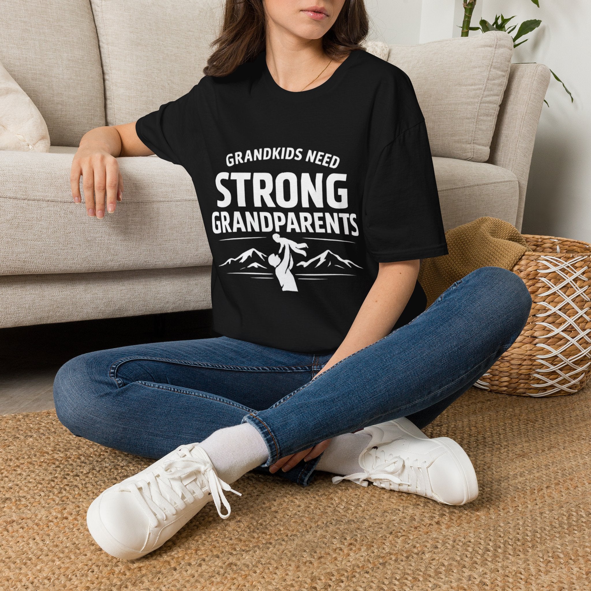 Grandkids Need Strong Grandparents Graphic Tee