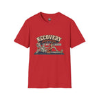 Recovery Is My Cardio T-Shirt — Vintage Skeleton Sobriety Shirt