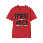 Fitness After 40 T-Shirt — Retro Gym Motivational Tee for Active Adults