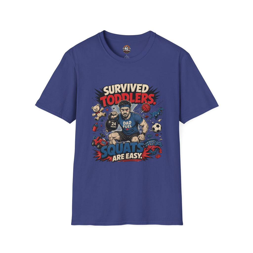 Survived Toddlers T-Shirt — Funny Dad Survivor Tee