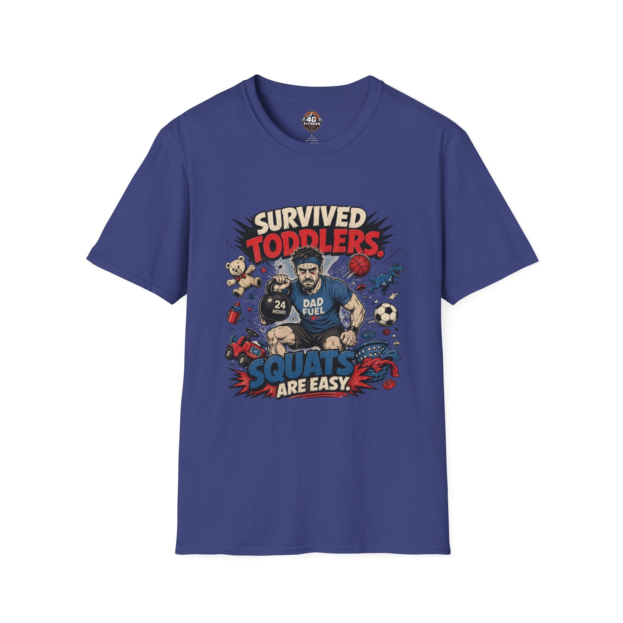 Survived Toddlers T-Shirt — Funny Dad Survivor Tee