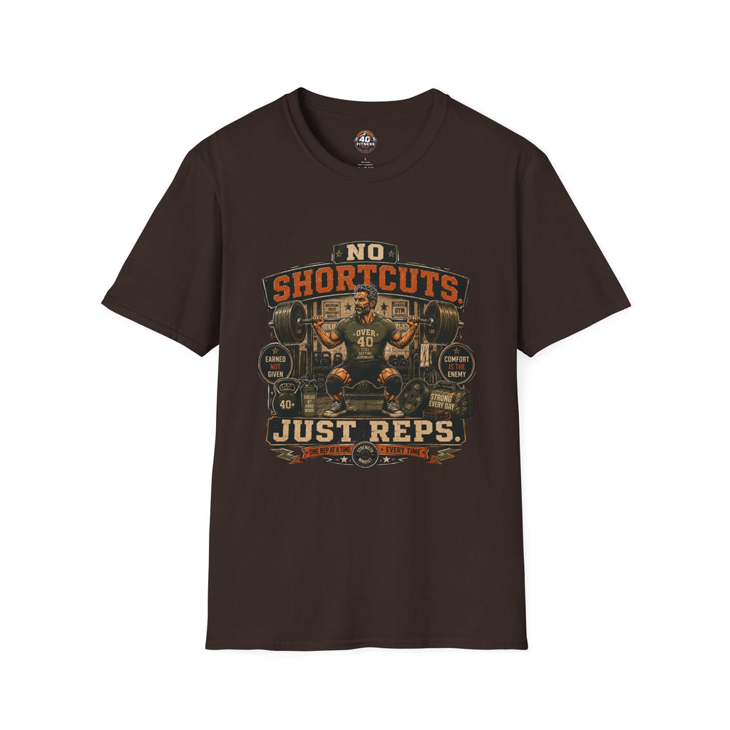 No Shortcuts Just Reps Gym T-Shirt