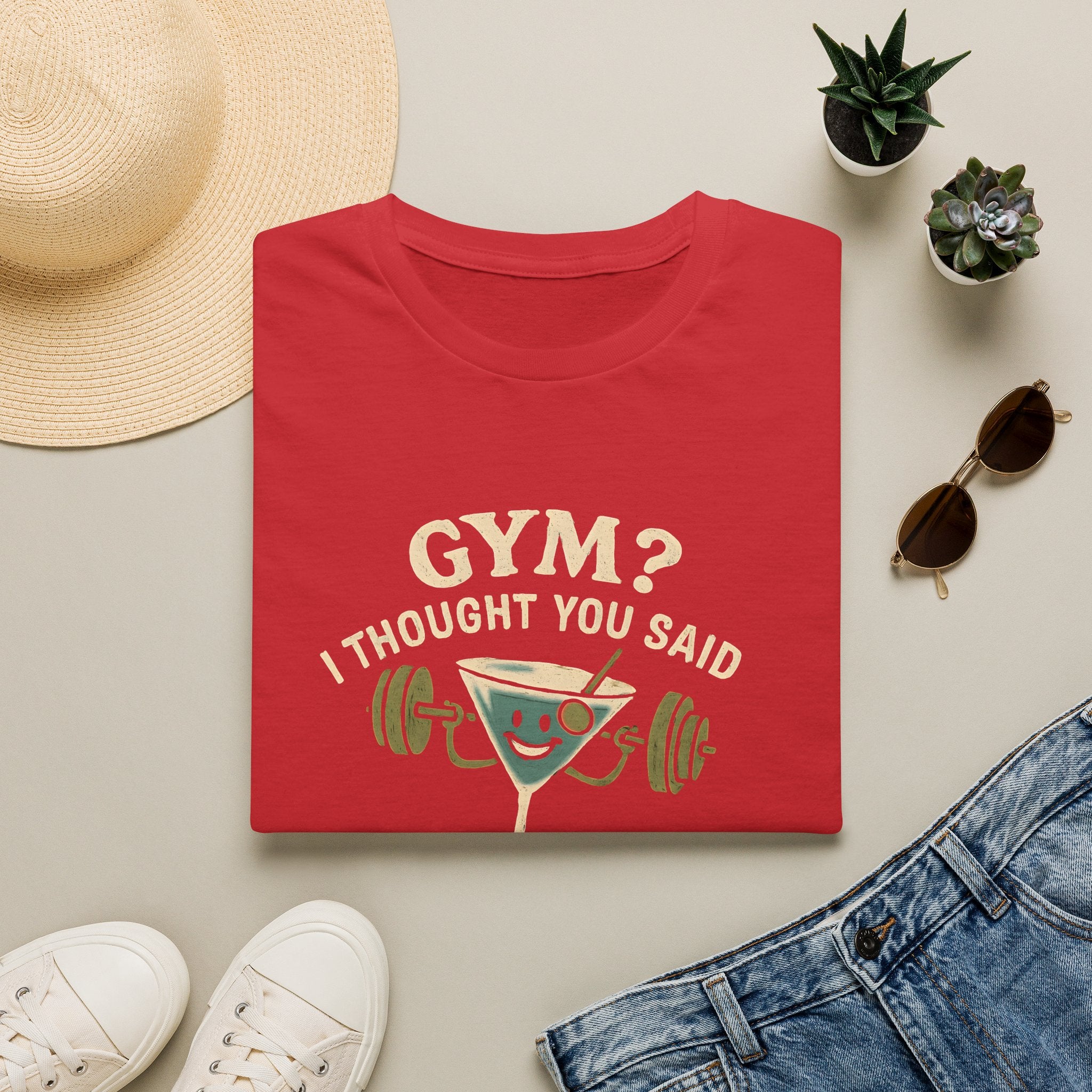 Gym or Gin Pun T-Shirt