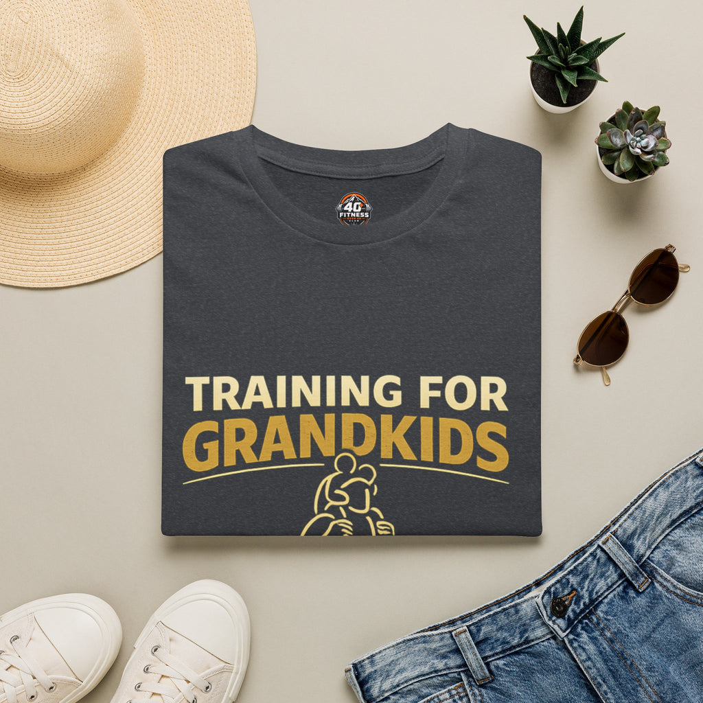 Training for Grandkids T-Shirt — Funny Grandparent Workout Tee