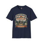 Freedom Fitness Club T-Shirt — Vintage Mountain Barbell Gym Tee
