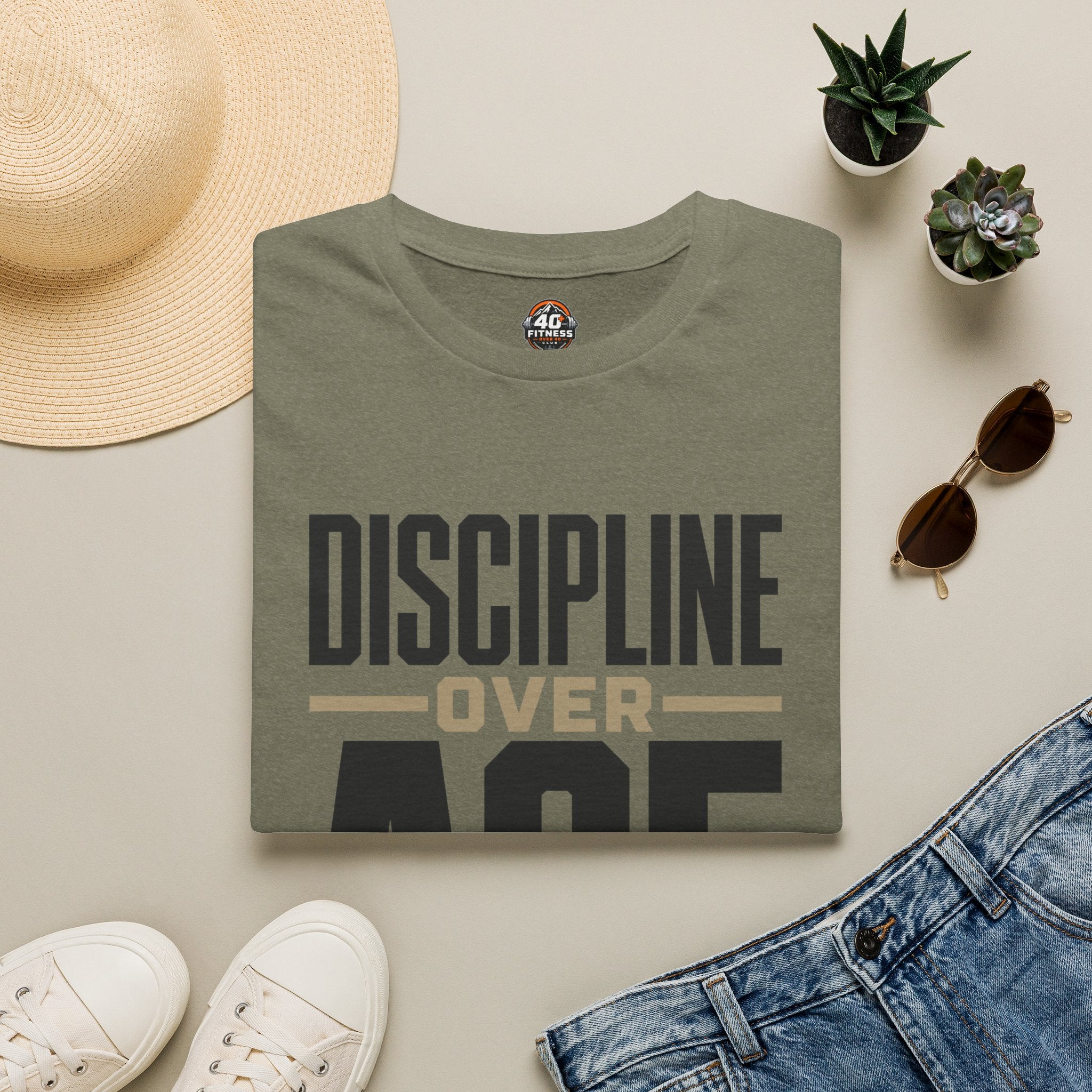 Discipline Over Age T-Shirt — Motivational Fitness Tee