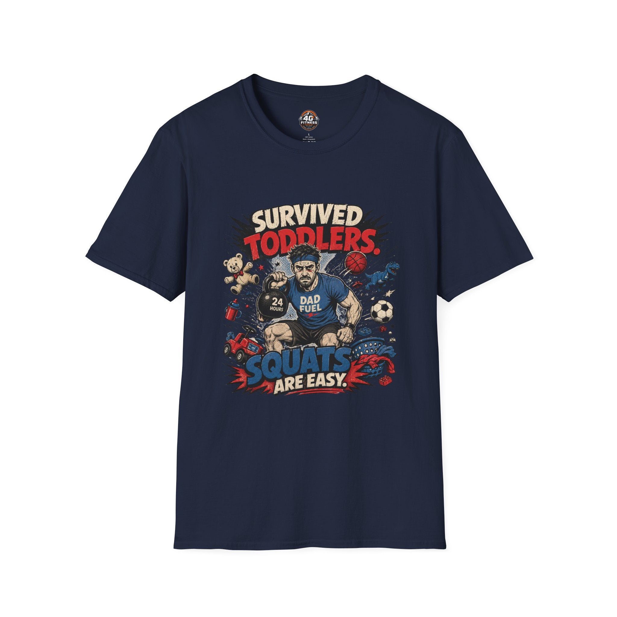 Survived Toddlers T-Shirt — Funny Dad Survivor Tee